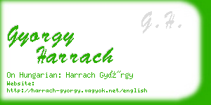 gyorgy harrach business card